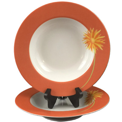 Ritzenhoff & Breker R&B Flirt Soup Bowls Set of 2 Capriccio Sunflower Germany