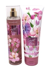Bath & Body Works Sweet Pea Fragrance Mist Spray Cream Lotion Pear Raspberry New