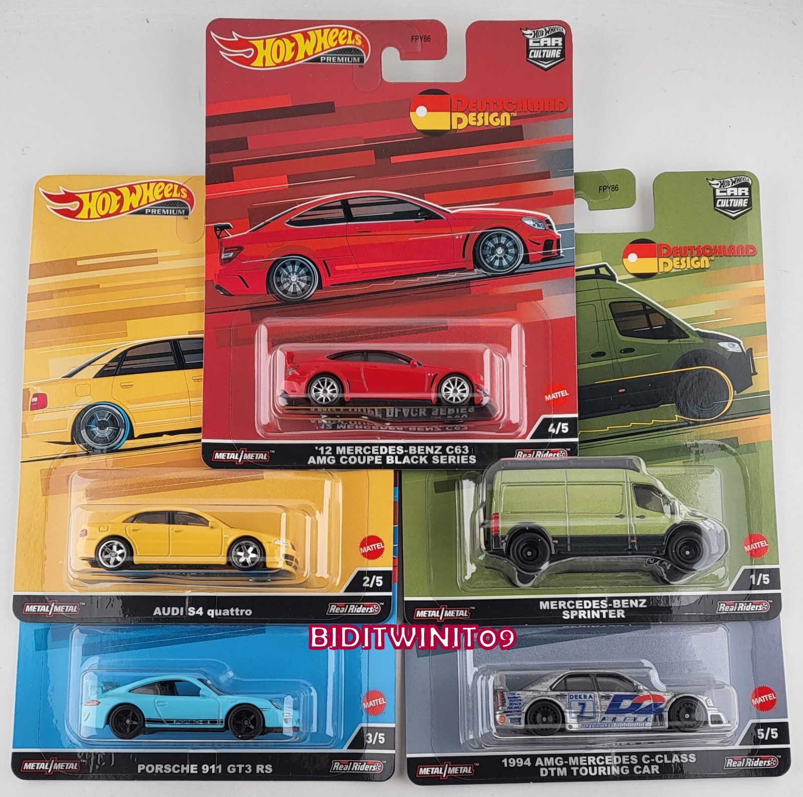 2022 Hot Wheels Premium Car Culture Deutschland Design Set Of