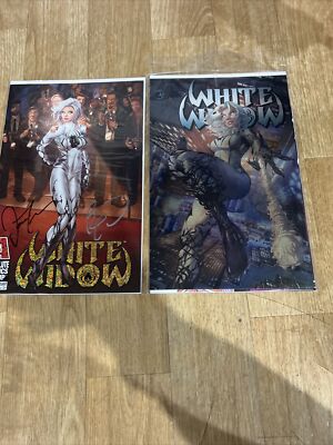 White Widow #3 Premiere Variant  Garza Absolute Comic 2x Signed Tyndall Benny