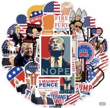 Set of 50 Trump MAGA Vinyl Stickers