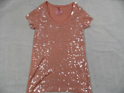 GUESS chices Jerseykleid mit Pailletten rosa Gr. S TOP  lis320