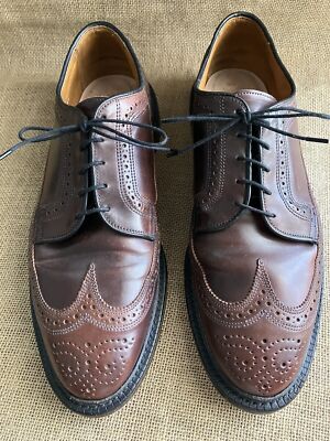 Allen Edmonds MacNeil Burgunderrot Shell Cordovan Budapester Derby Schuhe Grö...