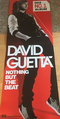 DAVID GUETTA  2011 PROMO - orig. Concert Poster - Konzert Plakat -168x59 cm xx