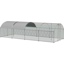 10x26FT 10x20FT 10x13FT Large Metal Chicken Coop Large Walk-in Chicken Run Cage
