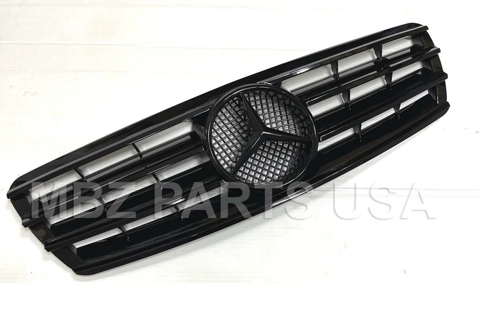 Grelha estilo C240 C320 C230 C280 toda preta 2001 2002 2003 2004 2005 2007 nova - Imagem 2 de 4