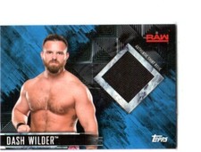WWE Dash Wilder 2018 Topps Blue Event Used Shirt Relic Card SN 44 of 50