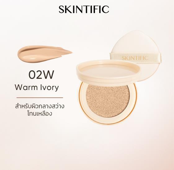 SKINTIFIC Cover All Perfect Cushion 11g, Long-lasting 24H SPF35