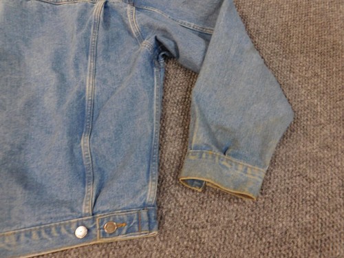 inc international concepts jacket men Medium denim vintage trucker blue 90s - Picture 10 of 12