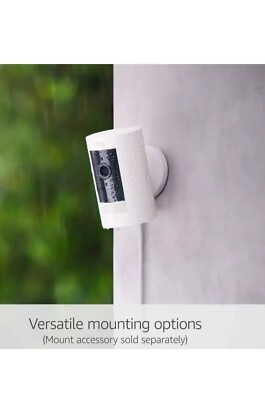 Ring Stick Up Cam Plug-In HD Außenbereich kabelgebunden Heim Überwachungskamera CCTV! UK NEU!