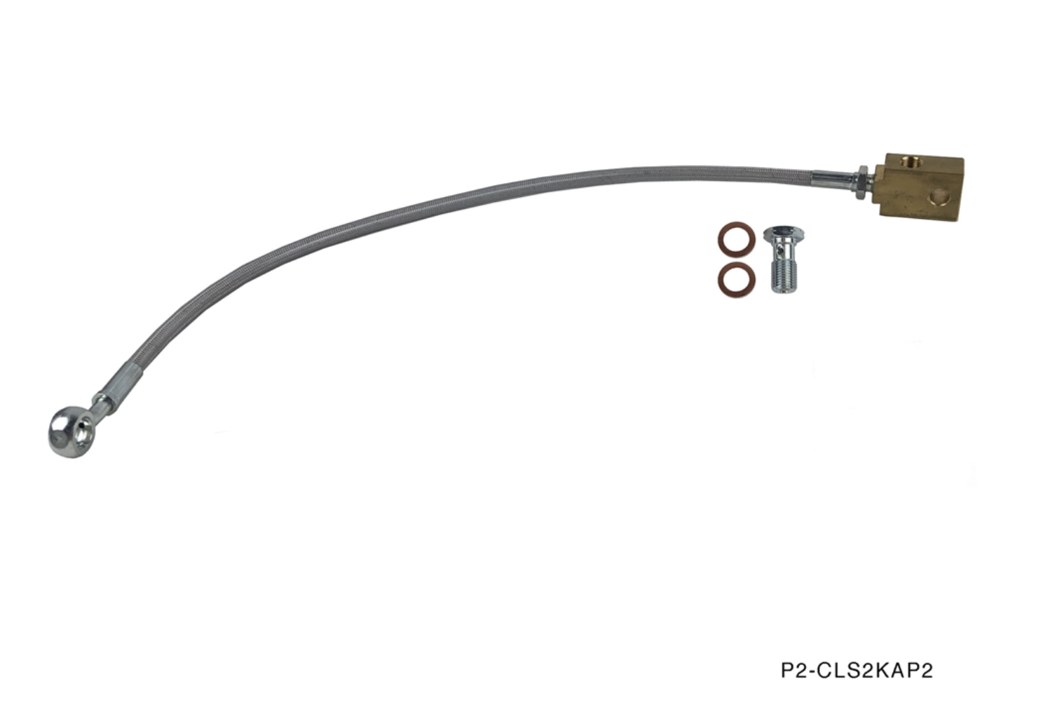 P2M Phase 2 Stainless Steel Braided Clutch Line for Honda S2000 S2K AP2