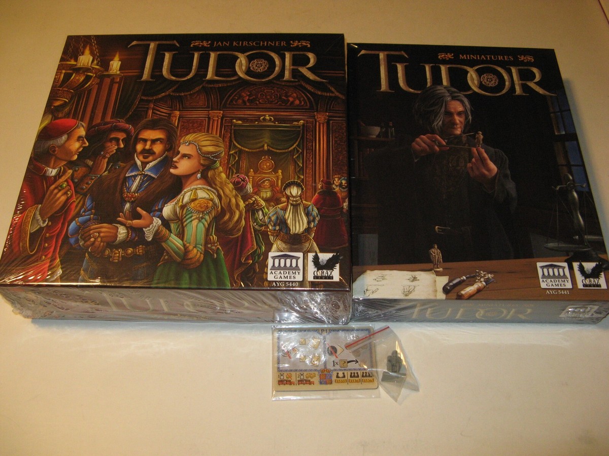 Tudor lot Kickstarter bundle court intrigue w/Henry VIII miniature Academy  Games
