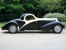 Cars bugatti type 57c atalante classic Desk Mat Stitched