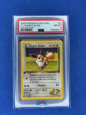 Lt. Surge's Eevee 51/132 Gym Challenge Regular for sale online | eBay