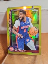 2025-26 Topps Chrome Malik Beasley Yellow Refractor /275 Pistons Sp Mint Rare
