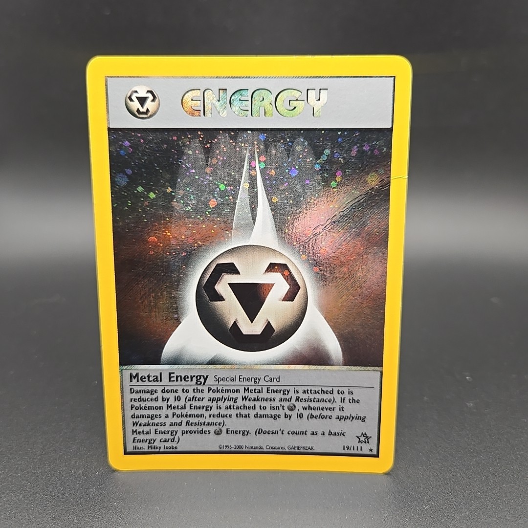 Pokémon TCG Metal Energy Holo Rare Card Neo Genesis 19/111