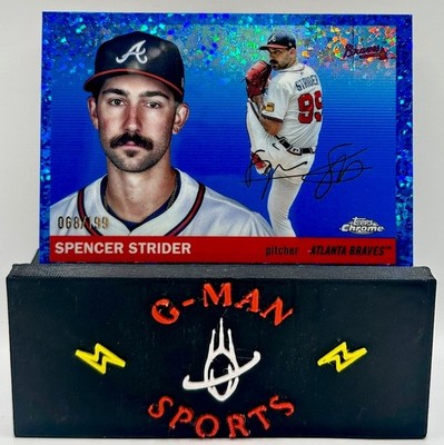 2025 Topps Chrome Platinum  SPENCER STRIDER  Blue Mini-Diamond Refractor /199