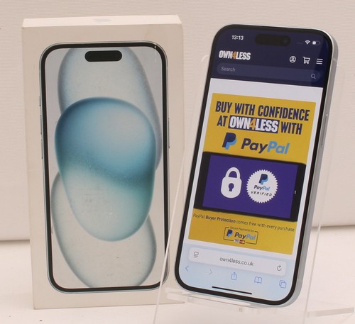 Apple iPhone 15 128GB blau Smartphone Netzwerk entsperrt mit Garantie (B)