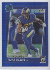 2021 Panini Donruss Optic Rated Rookie Blue Hyper Prizm Jacob Harris #238 0m4r
