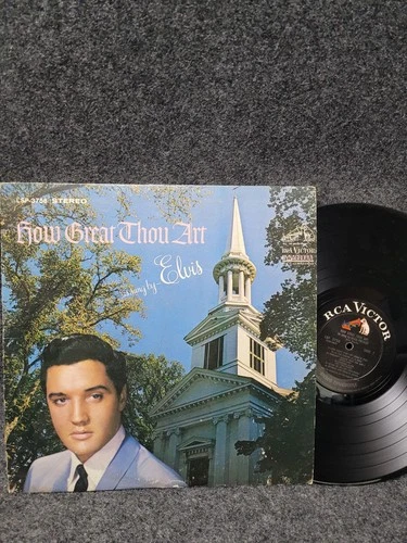 Vintage Elvis Presley How Great Thou Art 12" Vinyl LP RCA Gospel Christian