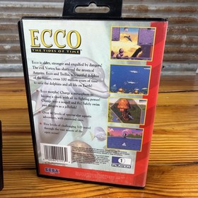 Ecco: The Tides of Time (Sega Genesis, 1994) CIB With Manual Tested NICE!