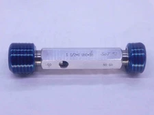 1 1/2 6 UNC 3B THREAD PLUG GAGE 1.5 1.50 1.500 GO NO GO P.D.'S = 1.3917 & 1.3996
