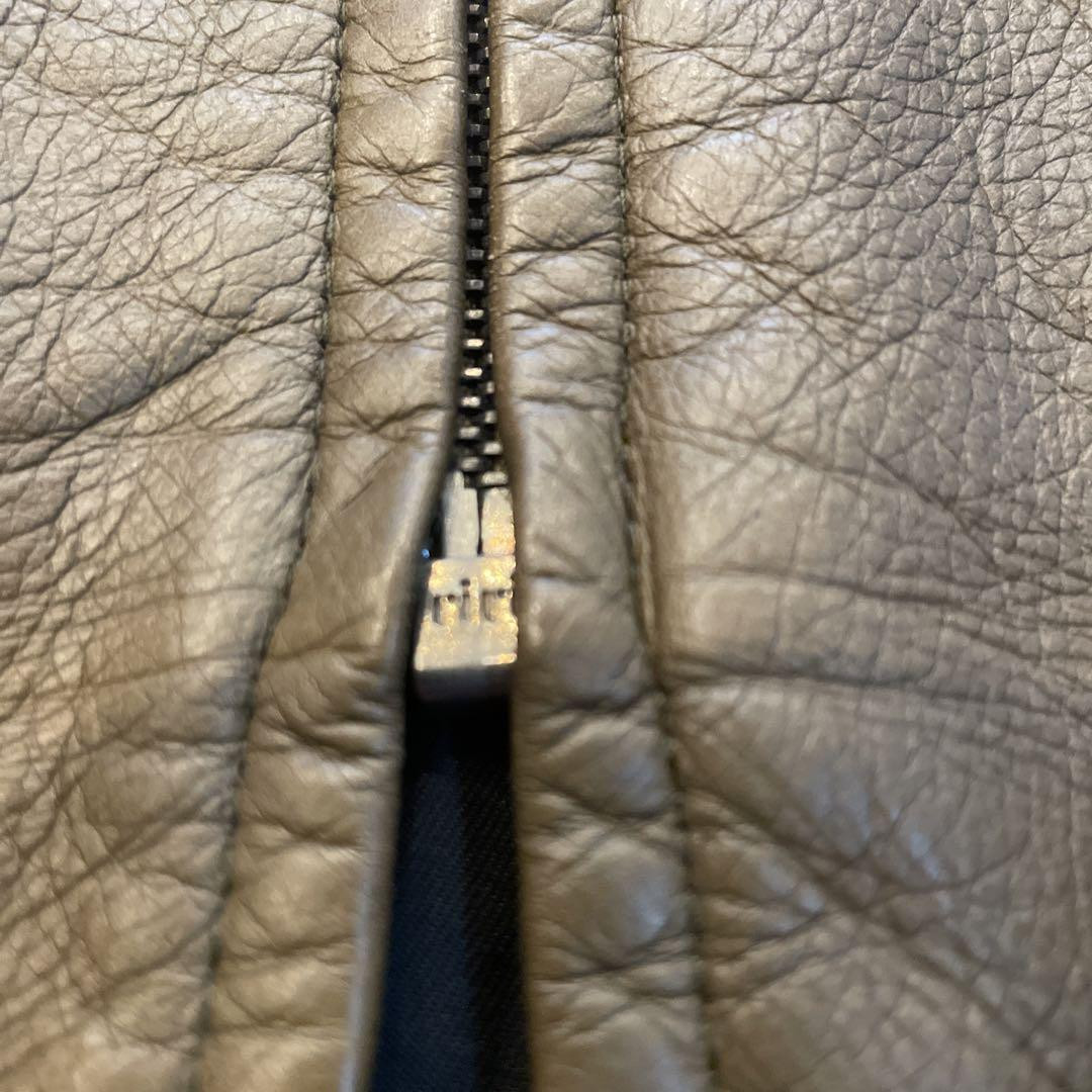 A.P.C. Riders Single Jacket Riri Zipper Brown Women's Size XS