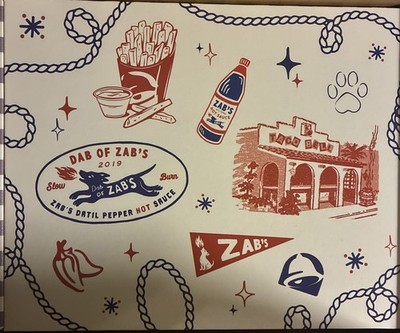 Zabs Saucy Gift Bag Taco Bell Prize Tote Sauce Patch Set Bandana Complete Rare