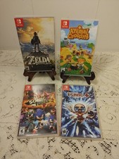 EMPTY Nintendo Switch CASES Lot of 4 - Zelda, Animal Crossing, Sonic  Case ONLY
