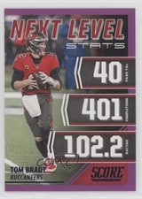 2021 Score Next Level Stats Purple Tom Brady #NL1 02v3