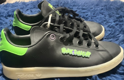 adidas Stan Smith Men s US 5 Black/Green Leather Lace-Up Limited Edition