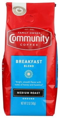 Breakfast Blend 12 Ounces Medium Roast Ground Coffee 12 Ounce Bag pack Of 1