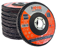20X FäCherschleifscheibe Lamellenscheibe 125Mm K60 Alu Oxide Hero Premium
