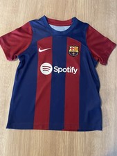 Boys Barcelona Football Shirt Age 5-6