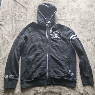Camp David Sweatjacke mit Kapuze Herren L Schwarz