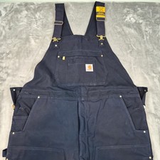 Carhartt Firm Duck Insulated Bib Overall Mens L Short OR 4393M Construction NWT
