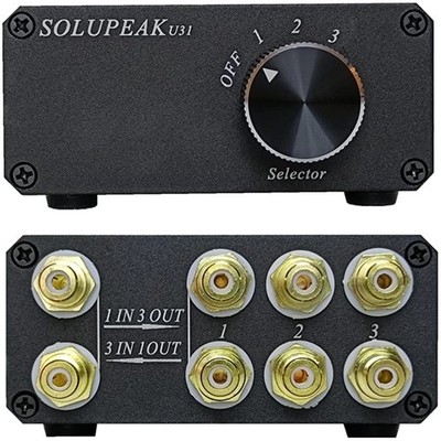 Reversible 3 Input 1 Output RCA Switch