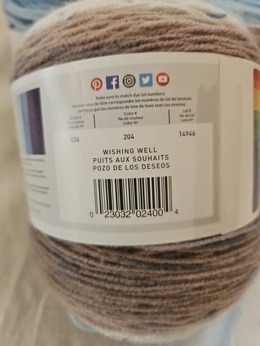 Lion Brand Mandala Baby Yarn Wishing Well Lot Of 3 Cakes - Picture 2 of 6