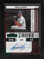 2022 Chronicles Contenders Rookie Ticket Draft Green 38/50 Joan Adon Auto tj1