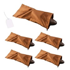 4 Pack Shoe Bags for Travel Satin Fabric Shoe Bag with Drawstring for Men Women
