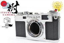 Nikon S2 Late Black Dial Rangefinder Exc 5 35mm Film Camera Silver From JAPAN