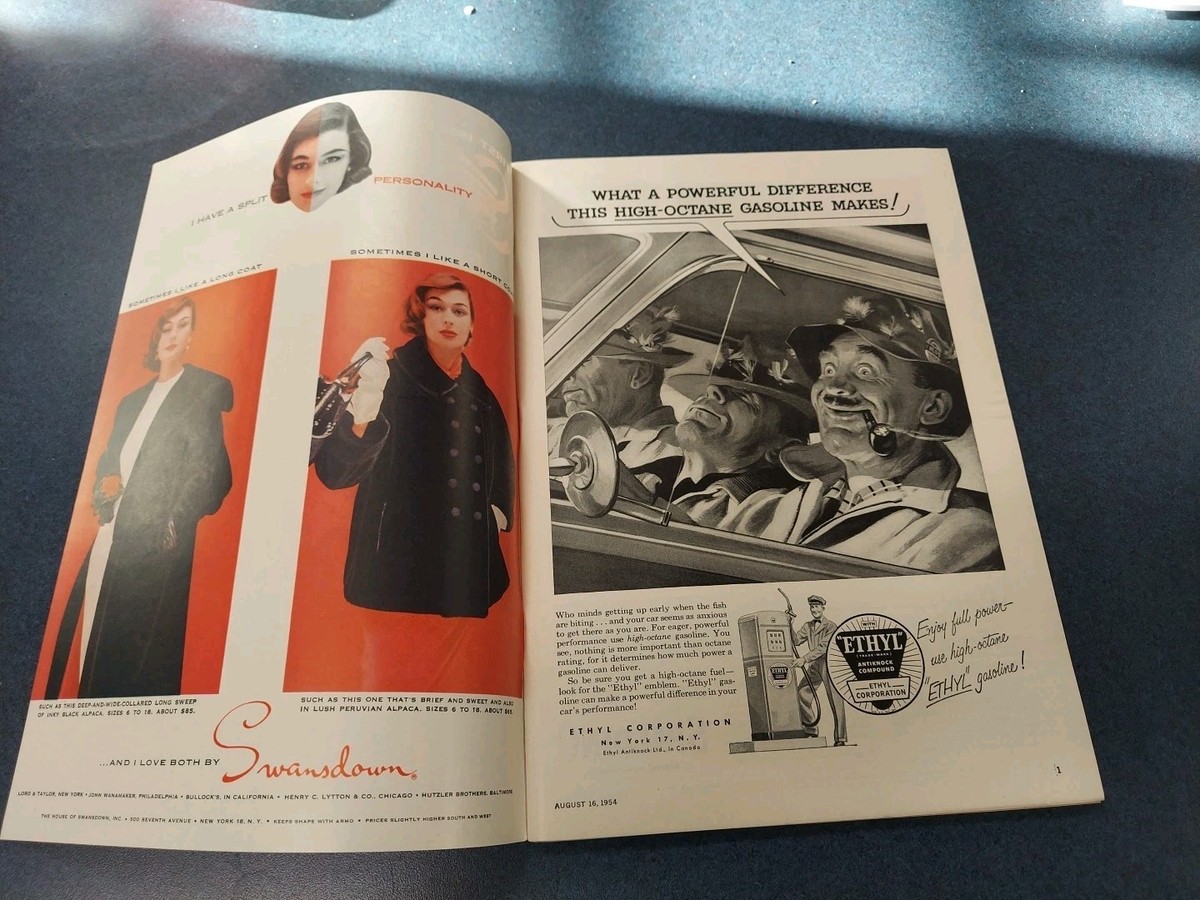 1954 SPORTS ILLUSTRÉS 1ère Numéro Vol 1 Août 16 Complet avec