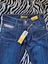 Denim Co Women’s Blue Dark Wash Skinny Flare Jeans UK 8 L40 5-Pocket Studded