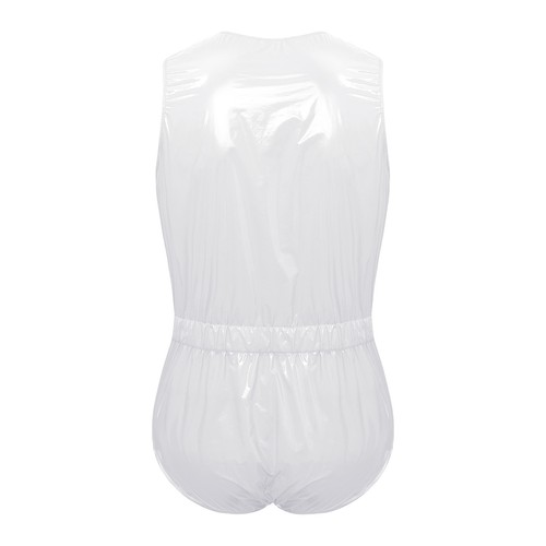 Men Bodysuit Party Unitard Side Zippers Jumpsuit Crotch Nightwear Clothing Wear - Picture 29 of 41