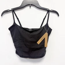 Skims NWT Women's S Fits Everybody Cropped Cami in Onyx Black 