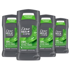 Comfortable & Natural Antiperspirant Stick for Men - 4 Count, 72-Hour Protection
