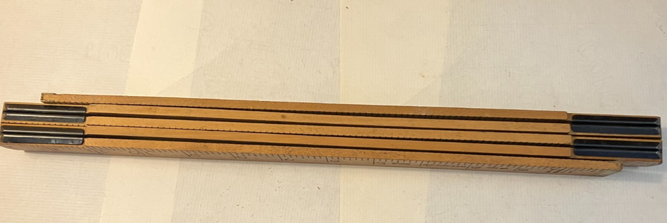 Vintage Rabone Made In England No 1612 - 5 Foot Box Wood Folding Ruler ...