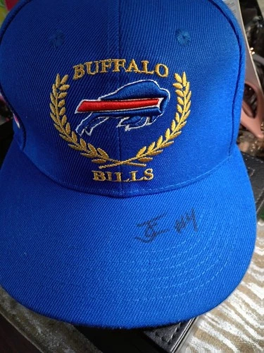 Josh Allen Signed  new era NFL Buffalo Bills  hat and james cook auto 2 coas