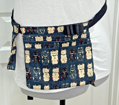Cat RN,Nurse,or Vet Tech Fanny Pack w/Scrub Pocket, Zipper Pocket & More Bag