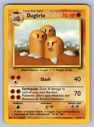 Dugtrio 19/102 Base Set Rare